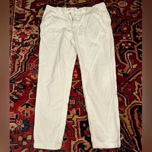 Men’s Zara Cream Corduroy Pants Classic Fit